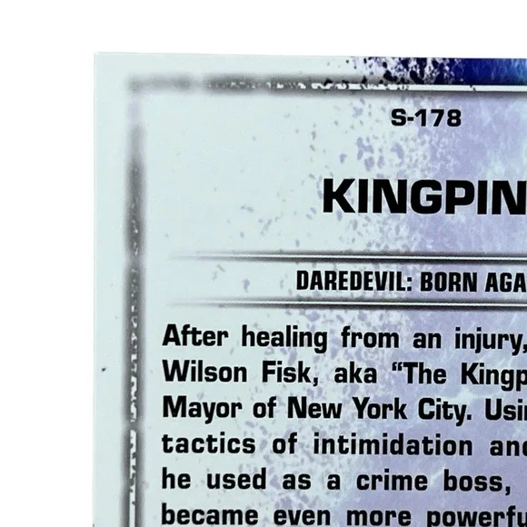 2025 Topps Chrome Marvel Studios Snap Gold S-178 Wilson Fisk Kingpin 27/50 - Picture 8 of 10